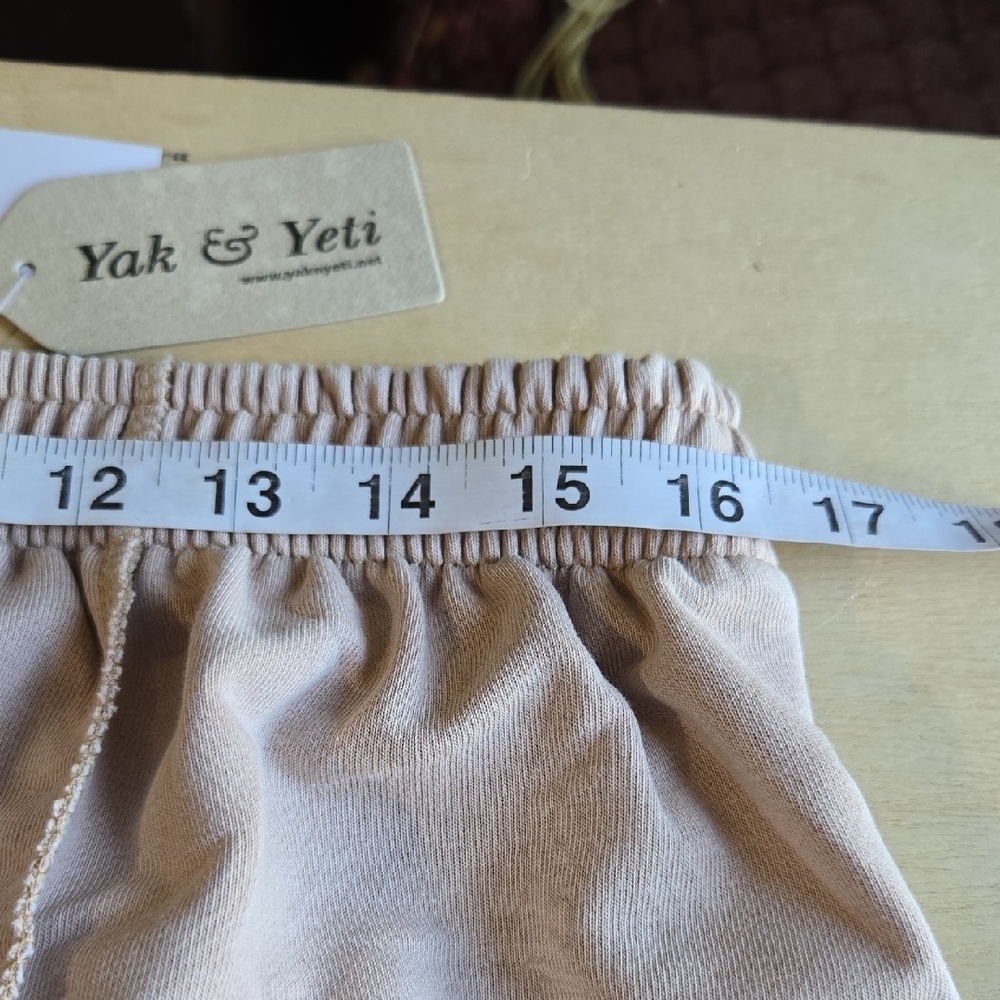 Y108 NWT Yak N Yeti Tiered Wide-Leg Pants Vintage Wash Pockets Drawstring L/XL - Picture 4 of 7